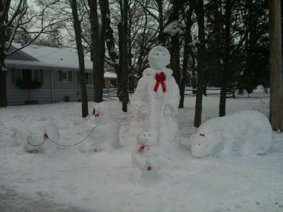 PtboPic: One Of The Awesomest Snow Sculptures We've Seen In The Patch —  PtboCanada