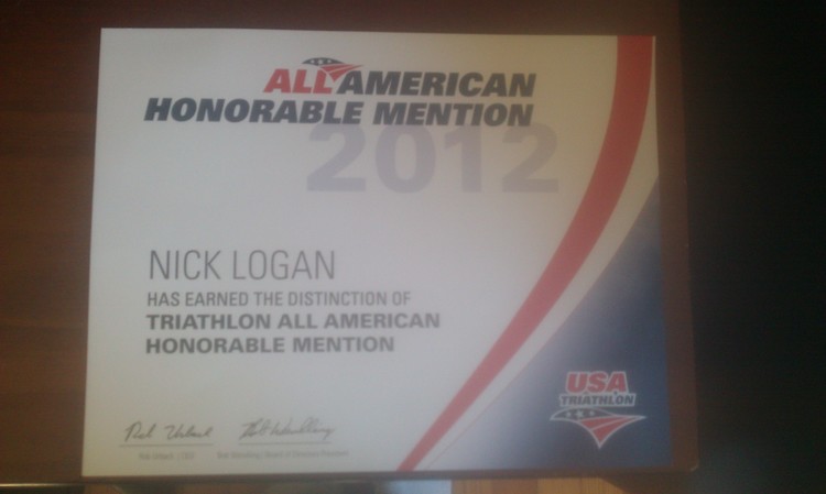 After 9 years of racing I finally made All American! Top 10% in the US in my Age Group