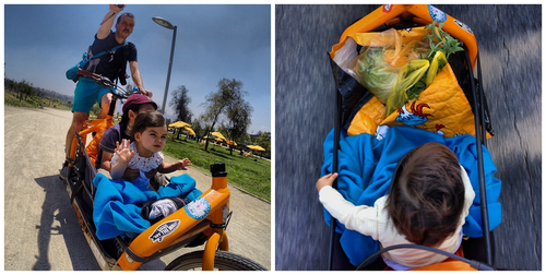 Con los hijos en el Bullitt, Santiago, Chile. Foto: Pierre Kiroule