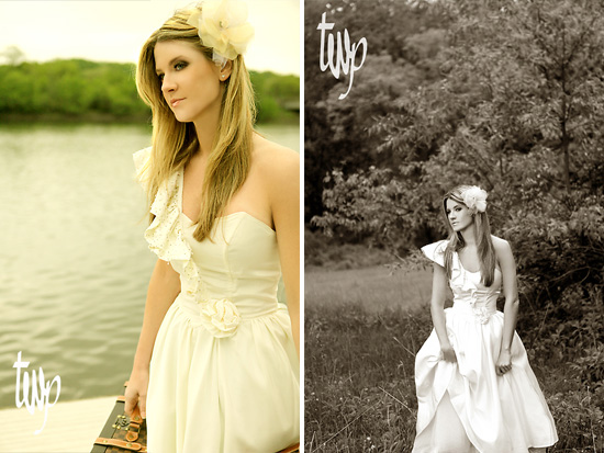 Photo Shoot : vintage and recycled bridal hair accessories