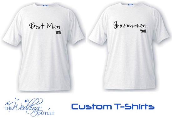 custom best man and groomsmen t-shirts