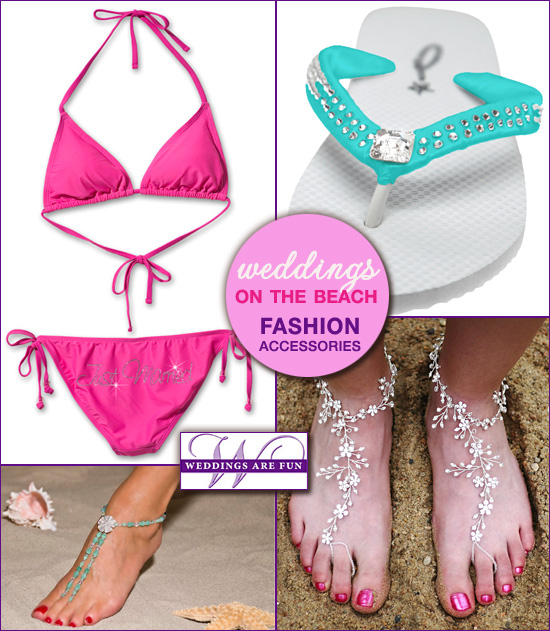 beach wedding accessories and fashions