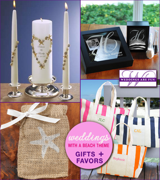 beach wedding gifts and favors