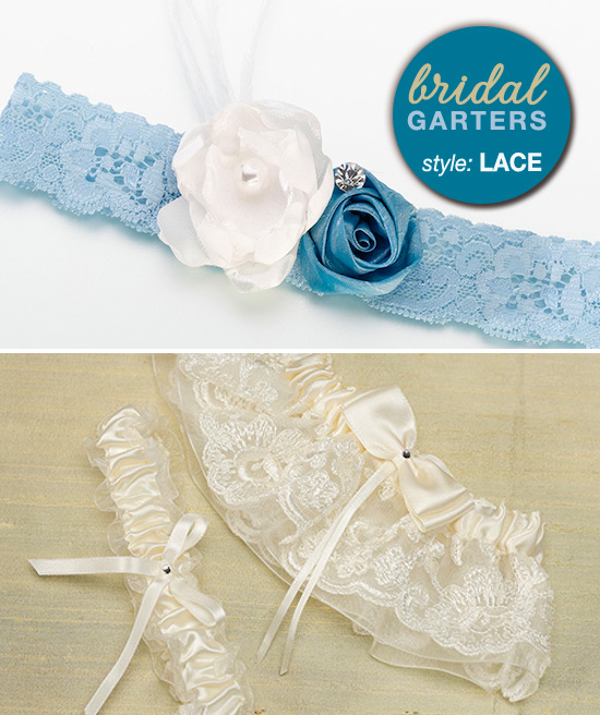 lace bridal garters from www.daisy-days.com