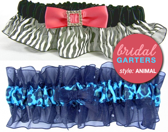 animal print garters from www.daisy-days.com