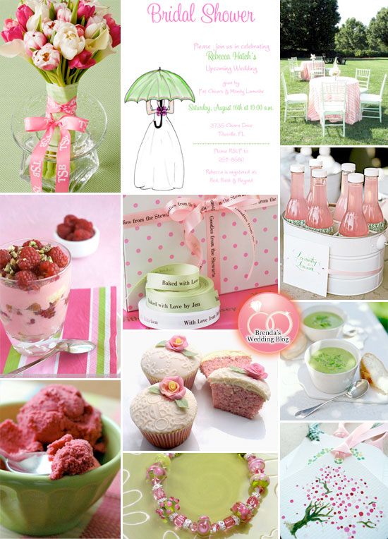 lime green and pink weddings