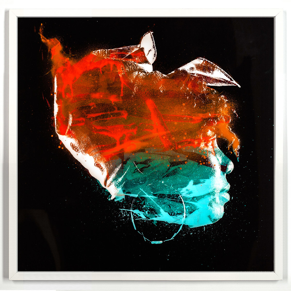 Yolanda Entropy β<br /><br />
Enamel, Acrylic and Spray Paint on Plexiglass<br /><br />
52" x 52"<br /><br />
$1,800<br /><br />
Includes a 1" 1/2 White Wood Frame<br /><br />
