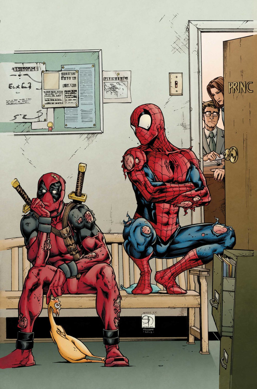 SpiderMan and Deadpool Get Sent to the Principal's Office