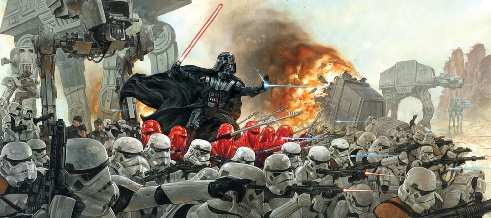 Darth Vader Leads Army of Stormtroopers into Battle Geek Art — GeekTyrant