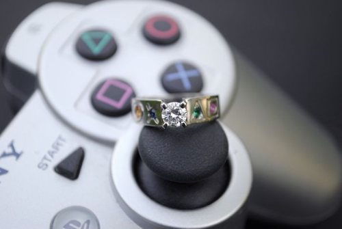 Cool nerdy wedding rings