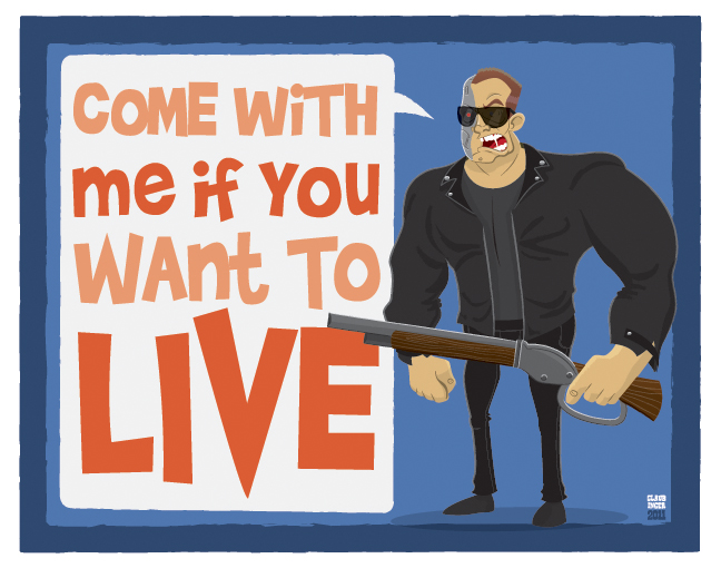 Arnold Schwarzenegger Movie Quote Illustrations — GeekTyrant