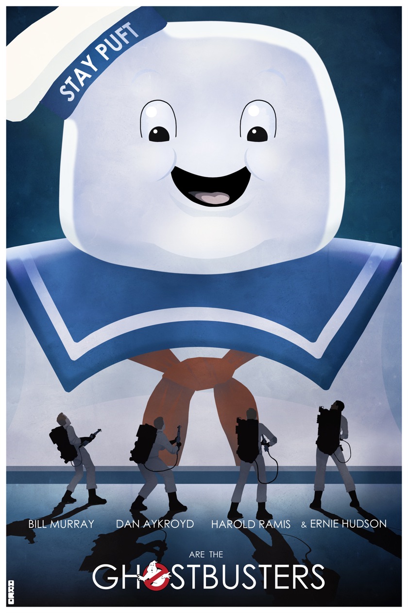 GHOSTBUSTERS - Angry and Happy Stay Puft Poster Art — GeekTyrant