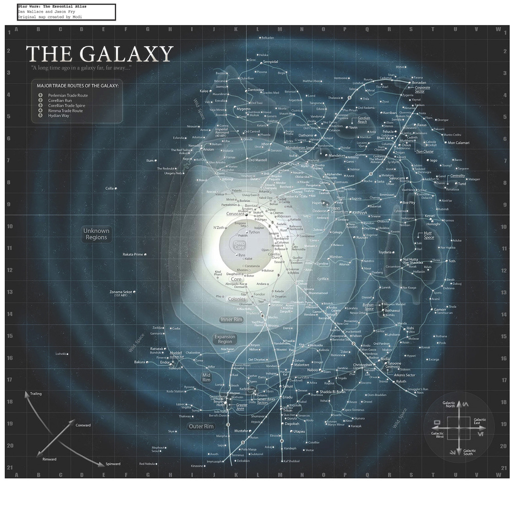 Check Out This Awesome Map Of The Star Wars Galaxy — Geektyrant