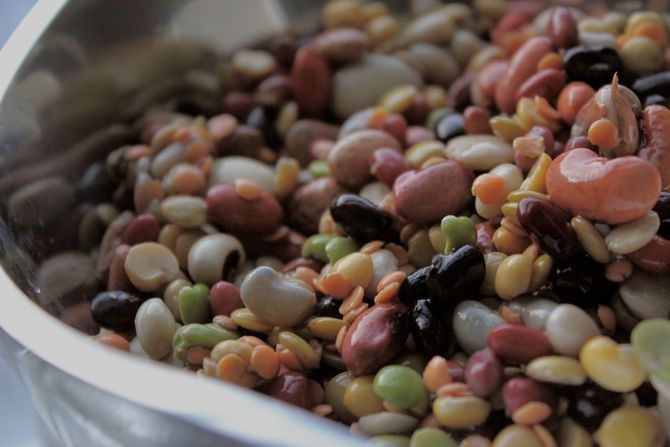 soaked beans, mixed beans, legumes