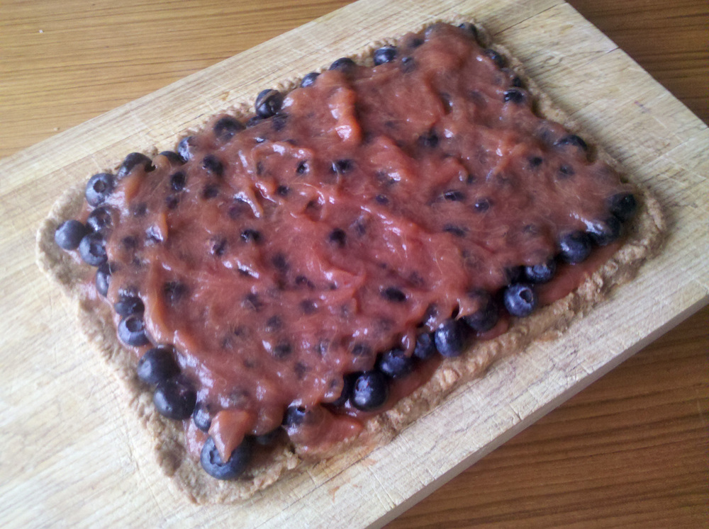blueberry rhubarb tart, spelt crust whiskey recipe