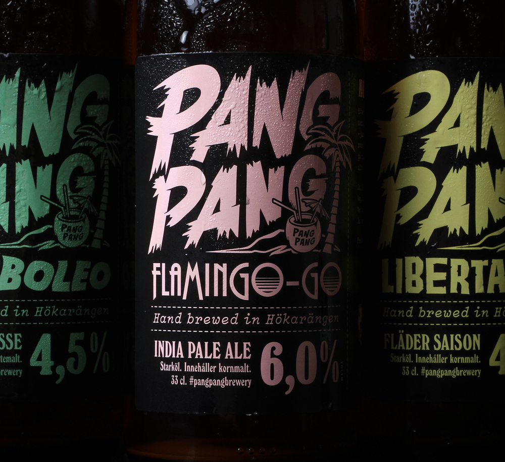  PangPang Brewery in Stockholm packaging design by Snask 
