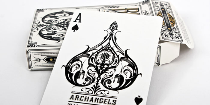 ... design from Tom Lane aka. Ginger Monkey on Archangels-Bicycle Playing