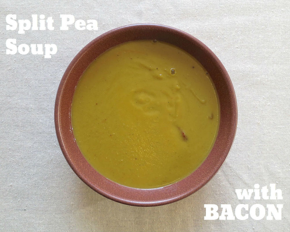 Split Pea Soup with Bacon www.glutenfreetravelette.com