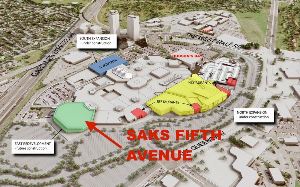 Saks Fifth Avenue To Replace Sears At Toronto S Sherway Gardens