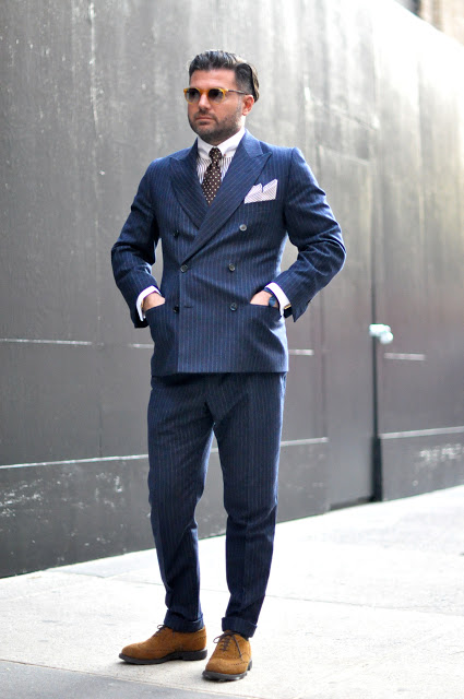 Street Gents | Riccardo Tortato Wears the Double Breasted Suit — Lougè