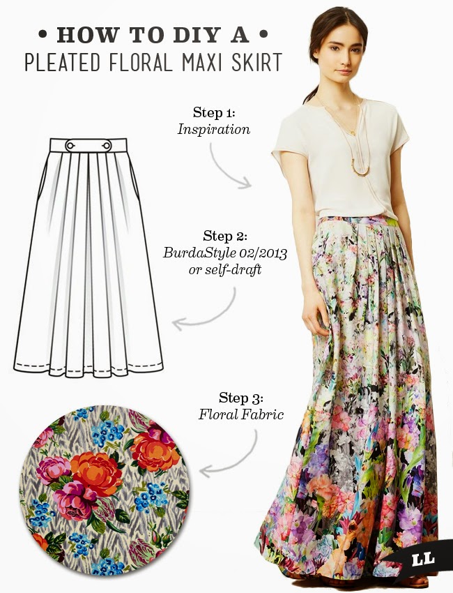Long Maxi Skirt Sewing Pattern | estudioespositoymiguel.com.ar