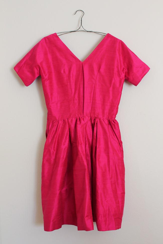 Pleated Back Silk Dress — Sew DIY