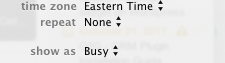 iCal: Busy