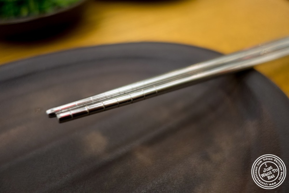 image of chopsticks at Korea Spoon in KTown NYC, New York