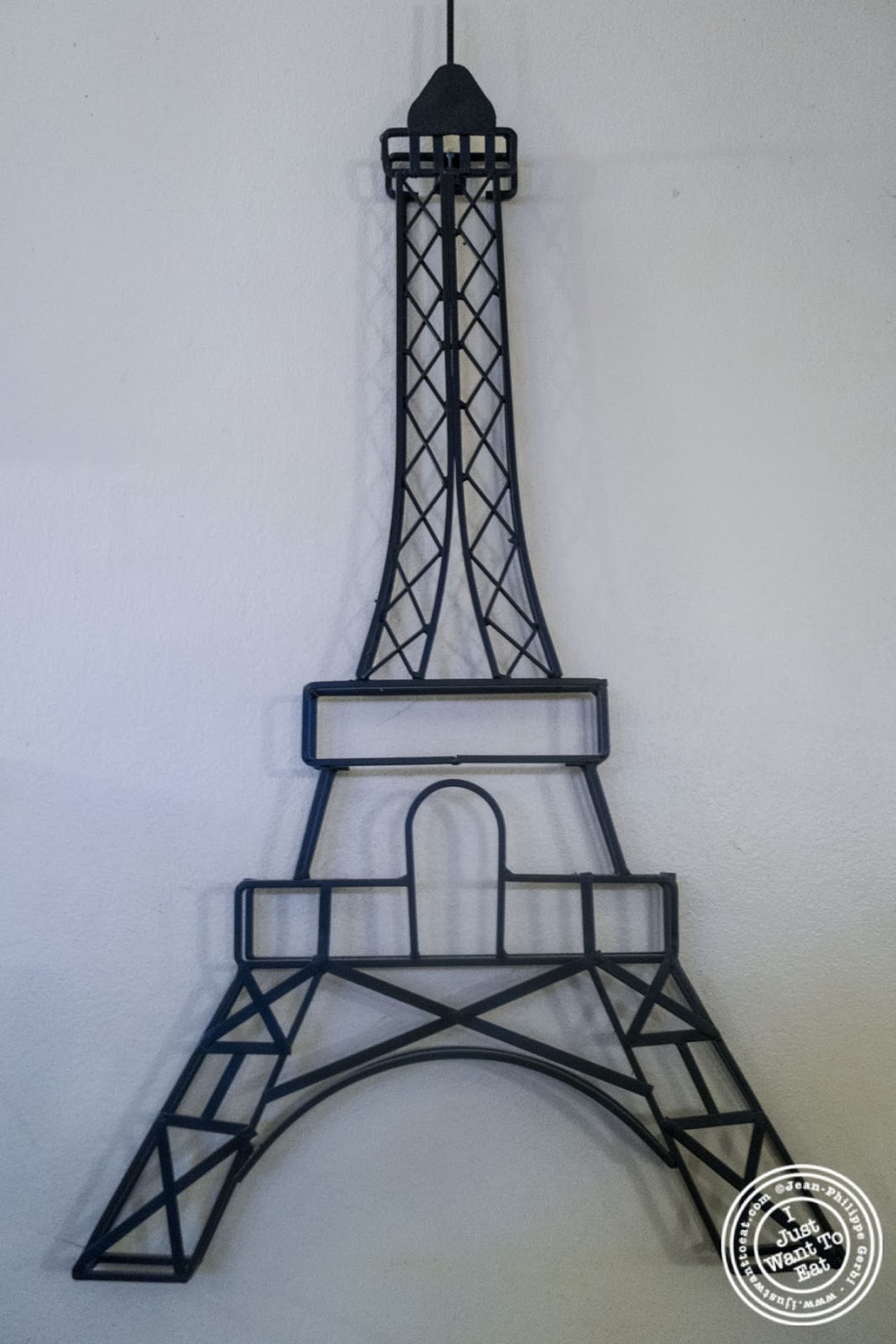 image of Eiffel tower at Sel et Poivre on the Upper East Side, NYC, New York