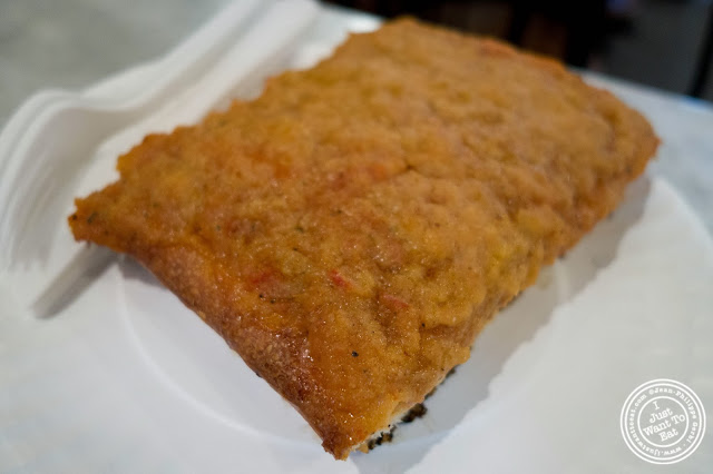 image of Palermo slice at Famous Ben's pizza in Soho, NYC, New York