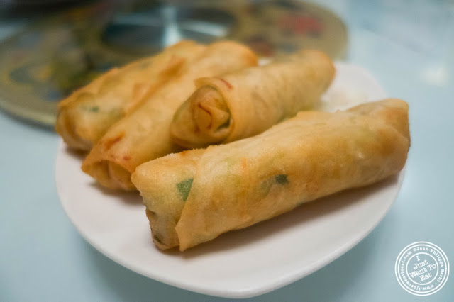 image of vegetable spring rolls at Szechuan Gourmet in Midtown West, NYC, New York