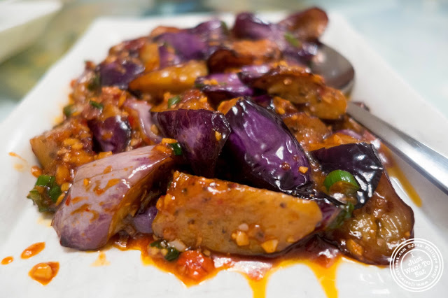 image of eggplant in garlic sauce at Szechuan Gourmet in Midtown West, NYC, New York