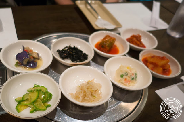 image of banchan at Don's Bogam in Murray Hill, NYC, New York