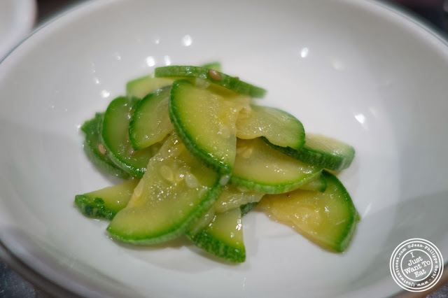 image of Korean zucchini at Don's Bogam in Murray Hill, NYC, New York