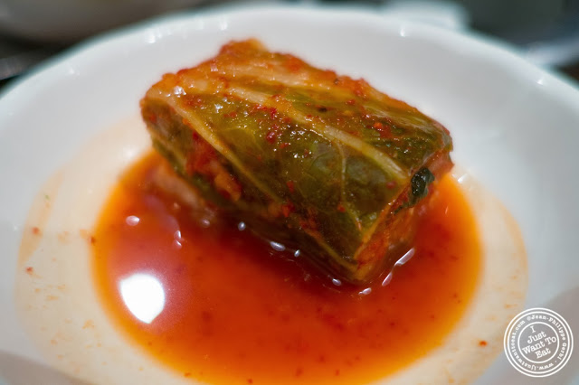 image of kimchi cabbage at Don's Bogam in Murray Hill, NYC, New York