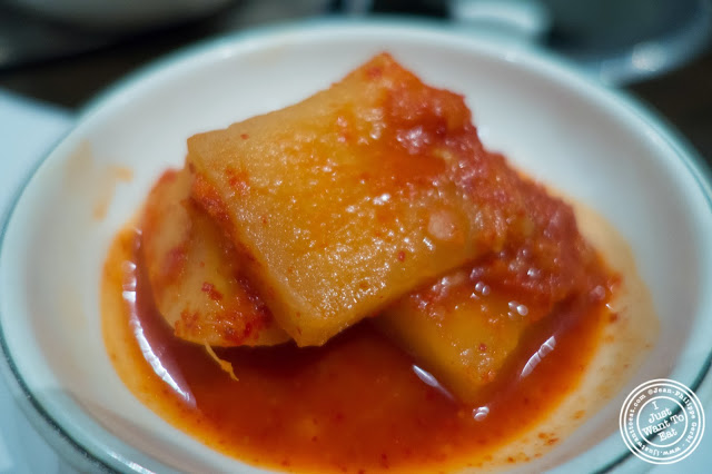 image of kimchi radish at Don's Bogam in Murray Hill, NYC, New York
