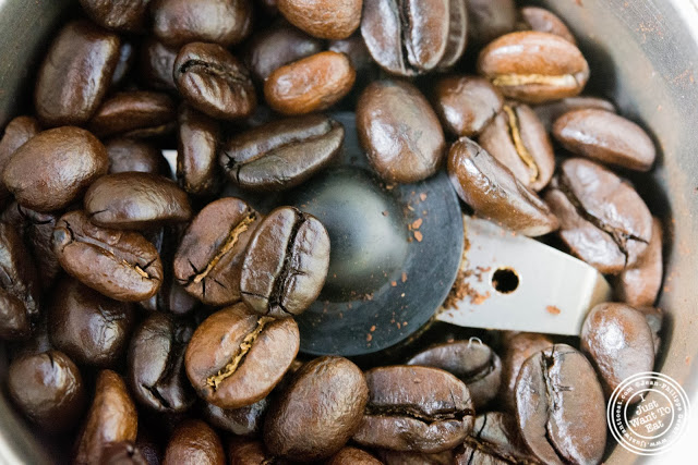 image of grinding coffee beans from Booskerdoo coffee - Monmouth County, NJ