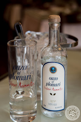 image of ouzo at Telly's Taverna in Astoria, New York