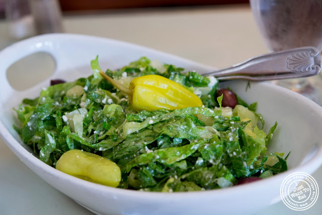 image of Nana's green salad at Telly's Taverna in Astoria, New York