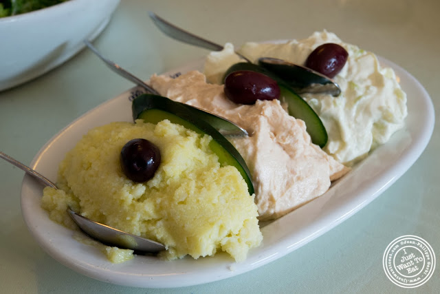 image of Three dips at Telly's Taverna in Astoria, New York
