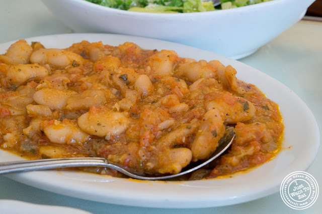 image of baked Lima beans at Telly's Taverna in Astoria, New York