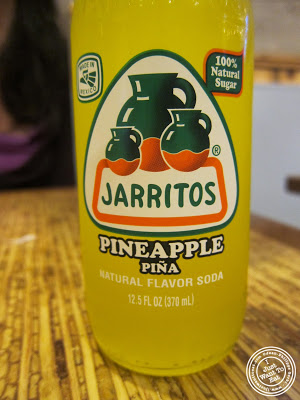 image of Jarritos pineapple soda at Pinche Taqueria in NYC, New York