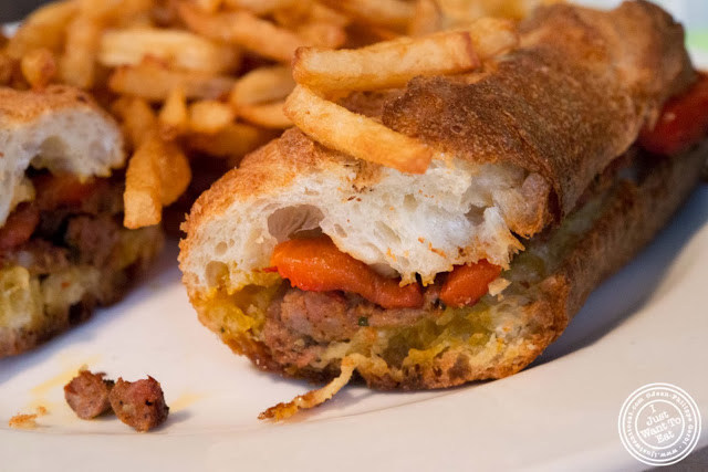 image of merguez sandwich at AOC - L'Aile Ou la Cuisse in NYC, New York