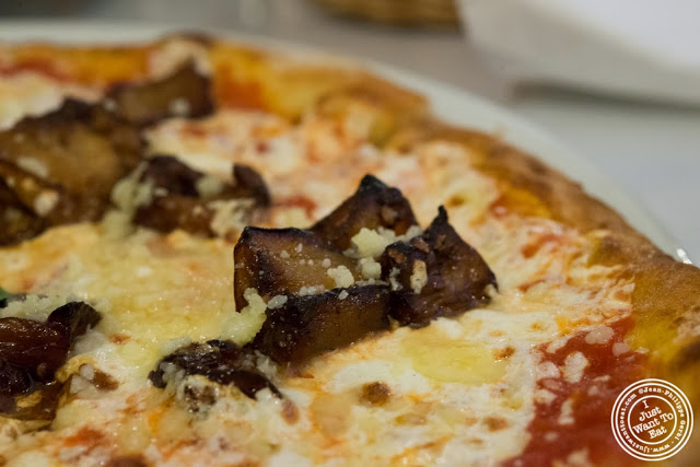 image of eggplant pizza at Il Colosseo in Bensonhurst, Brooklyn, New York