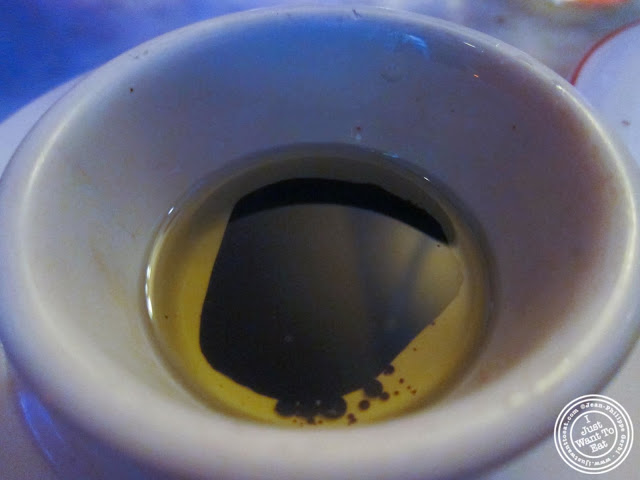 image of olive oil and balsamic vinegar at L'allegria in Hell's Kitchen, NYC, New York