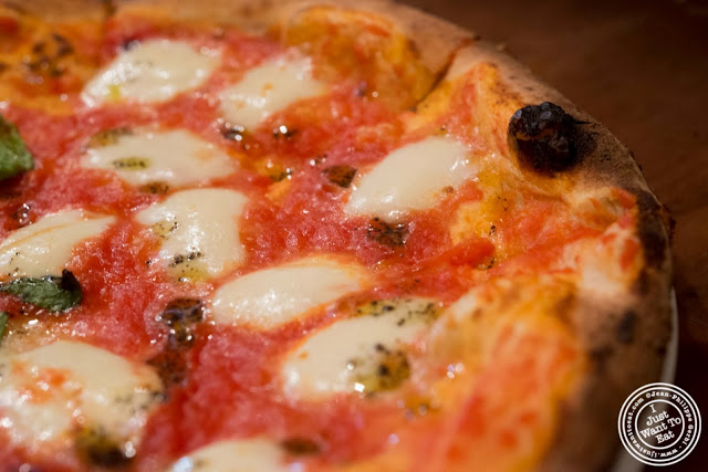 image of Margherita pizza at Luzzo's in NYC, New York