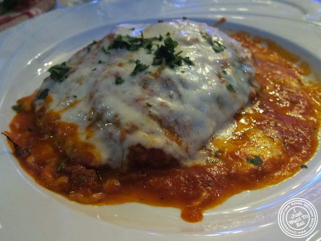 image of Eggplant parmesan at L'allegria in Hell's Kitchen, NYC, New York