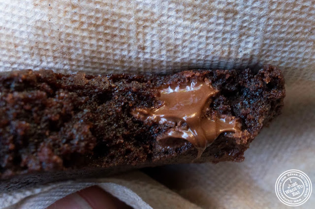 image of double chocolate chip cookie at Milk and Cookies bakery in NYC, New York 