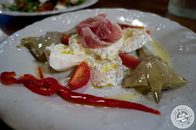 image of burrata at Capizzi  in Hell's Kitchen, NYC, New York