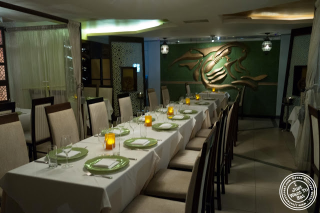 image of dining room at Tulsi, Indian restaurant in Midtown East, NYC, New York